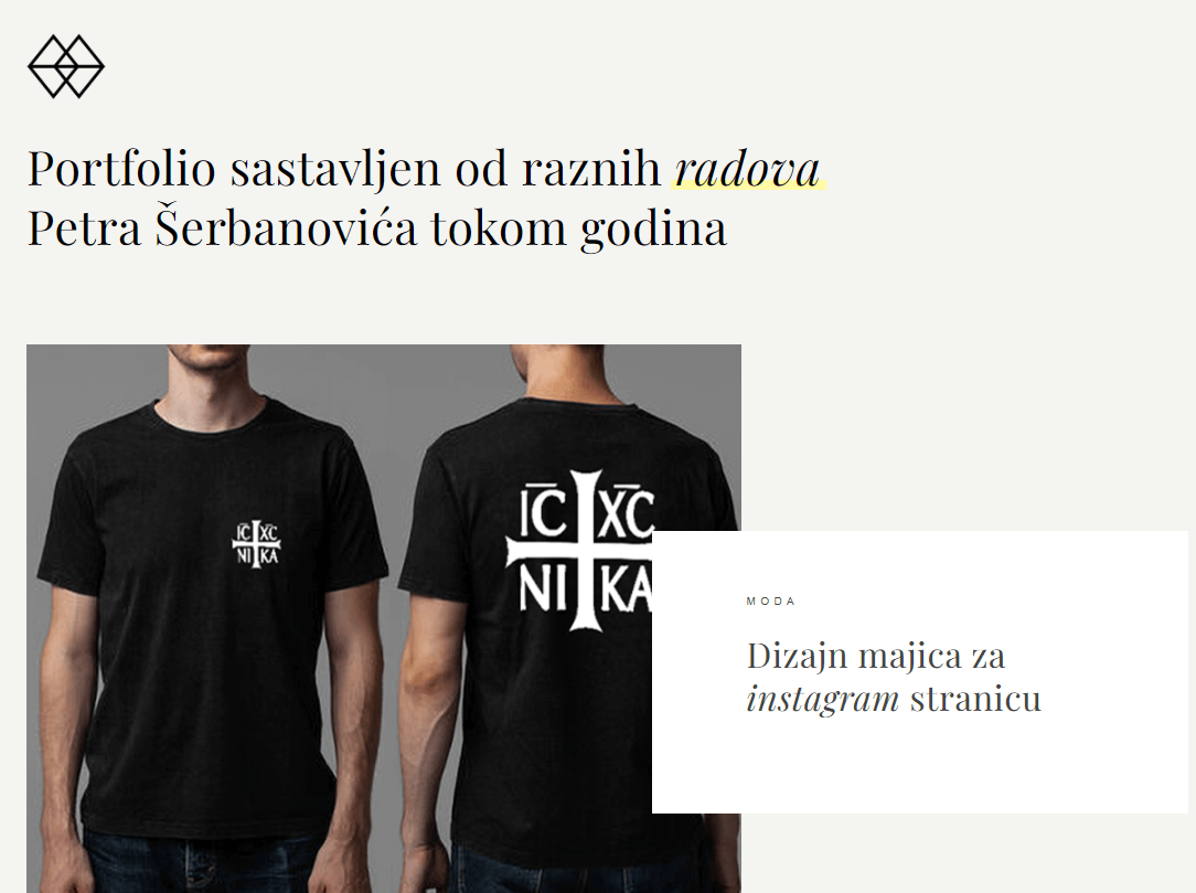 Sajt za graficki dizajn